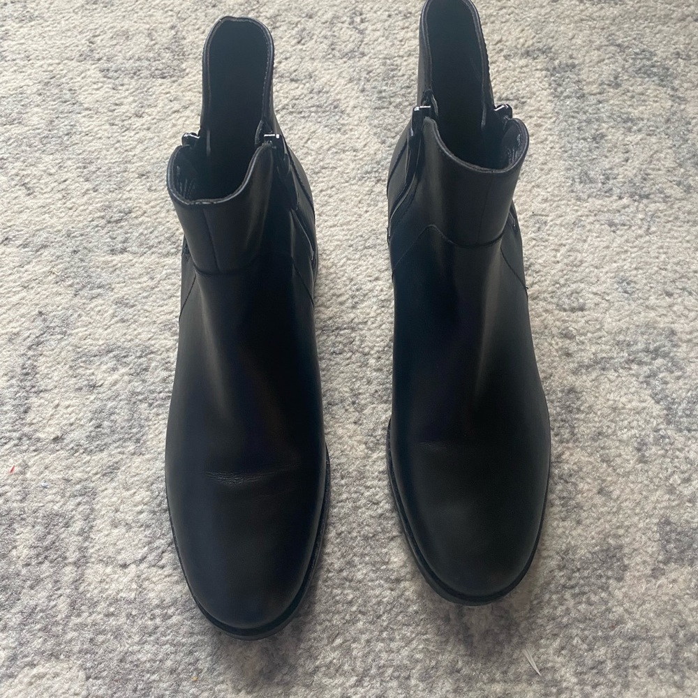 Ankle boots genuine leather - waterproof wore once!